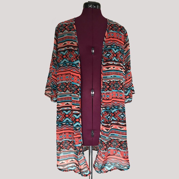 Bohemian Rue 21 Kimono - Picture 1 of 7